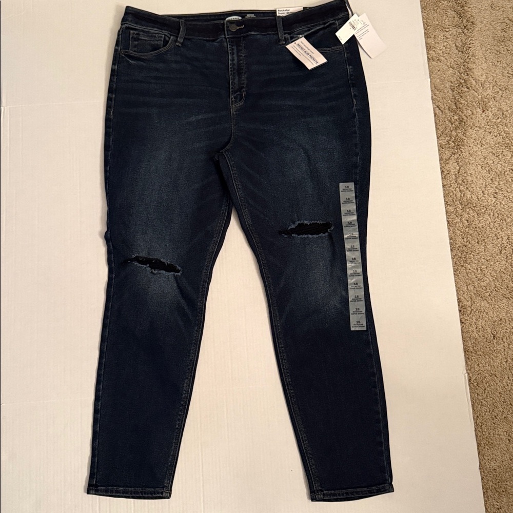 Old Navy Indigo Rockstar Super Skinny Jeans